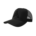 'A' Black Logo - Trucker Cap